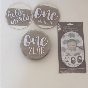 Newborn Acrylic Monthly Signs and Closet dividers